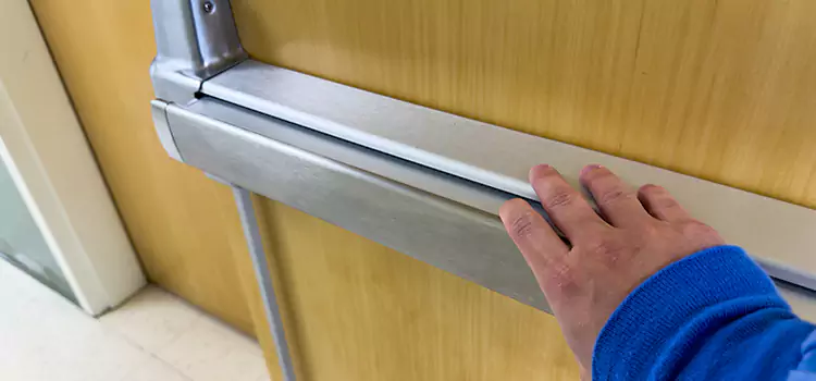 Installing a Push Bar on a Door New Hope